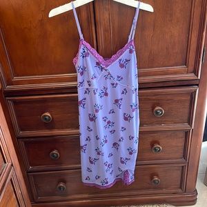 Color purple with light purple butterflies